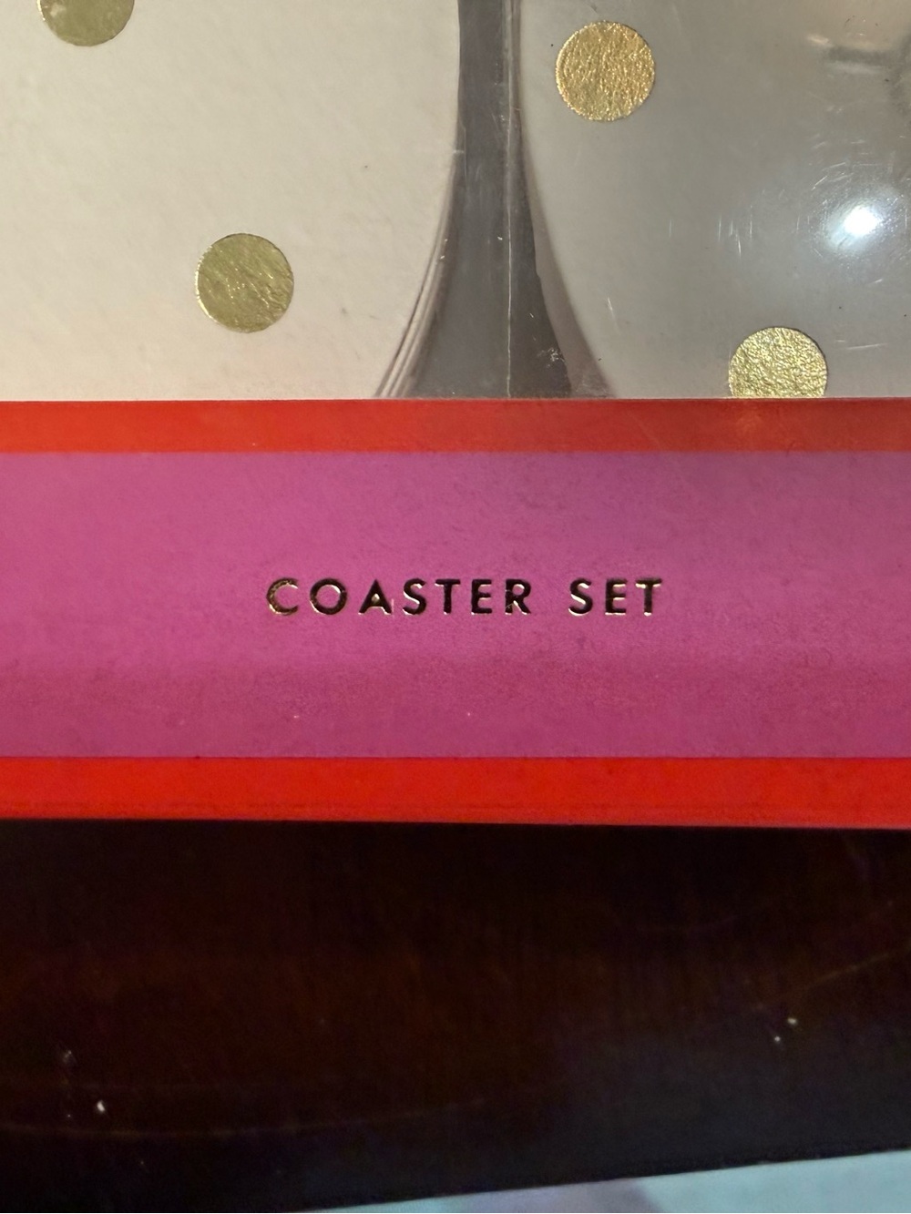 Kate Spade coaster set - Picture 3 of 4